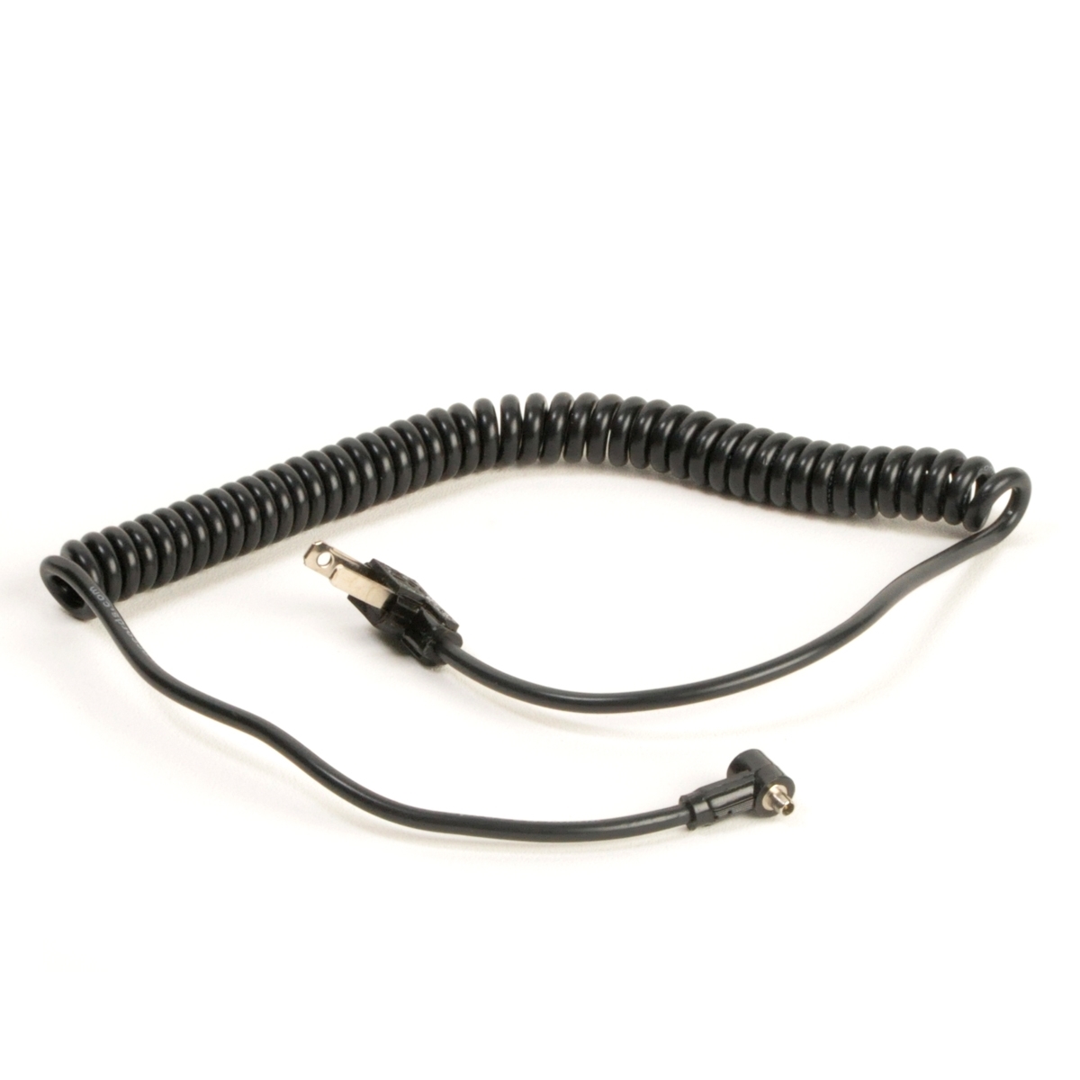 Black Rotolight 3.5 mm 10-Inch to Male Flash PC Sync Coiled Cord Cable